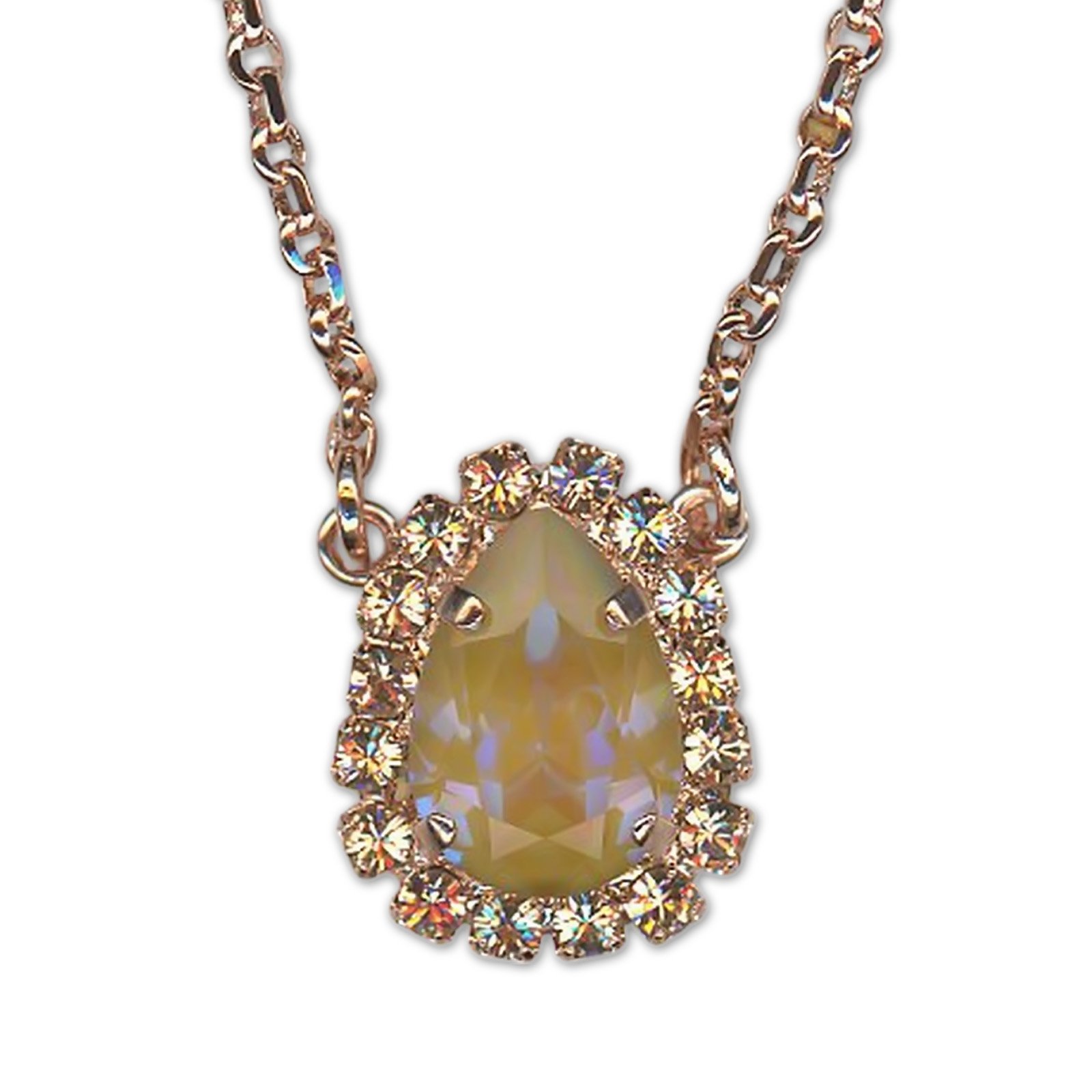 N-5032-50-136-1-RG (1) Necklace Pendant by Mariana Woman Alluring Horizon and Peach Swarovski Crystals - Image 1