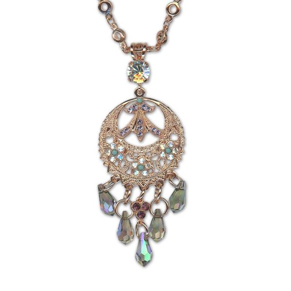Necklace Pendant by Mariana Woman Boho Chic Vitral Light Swarovski Crystals