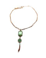 Necklace Pendant By Mariana Classic Pacific Opal and Peridot Swarovski Crystals - Image 3