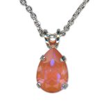 Necklace Pendant by Mariana Woman Shimmering Mandarin Delite Swarovski Crystals - Image 3