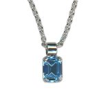 Necklace Pendant by Mariana Woman Exquisite Aquamarine Swarovski Crystals - Image 2