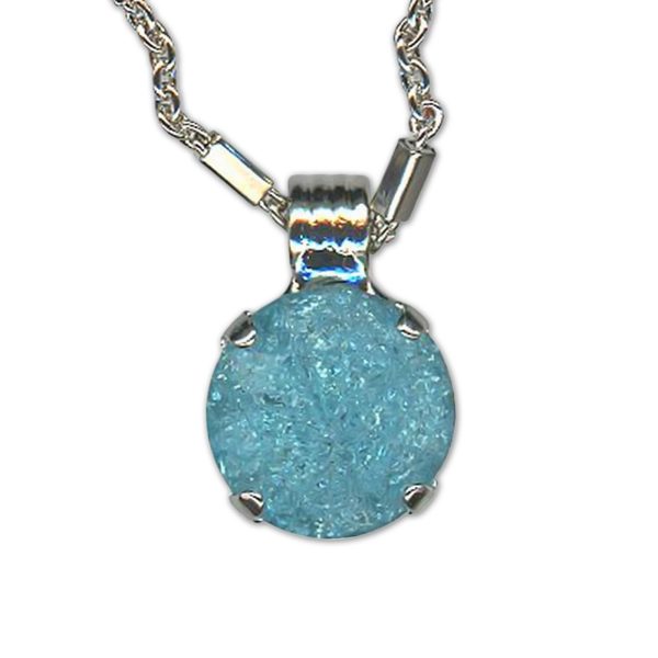 Necklace Pendant by Mariana Woman Precious Aquamarine Ice Swarovski Crystals
