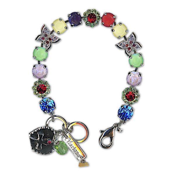 Bracelet by Mariana Woman Sassy Multi Colored Swarovski Crystals