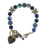 Bracelet by Mariana Woman Gorgeous Sapphire and Blue Zircon Swarovski Crystals - Image 2