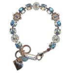 Bracelet by Mariana Woman Beautiful Aquamarine and Moonlight Swarovski Crystals - Image 3