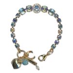 Bracelet by Mariana Woman Adorable Aquamarine and Moonlight Swarovski Crystals - Image 2