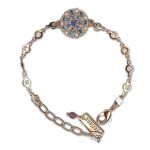 Bracelet by Mariana Woman Gorgeous Pearl and Blue Swarovski Crystals - Image 2