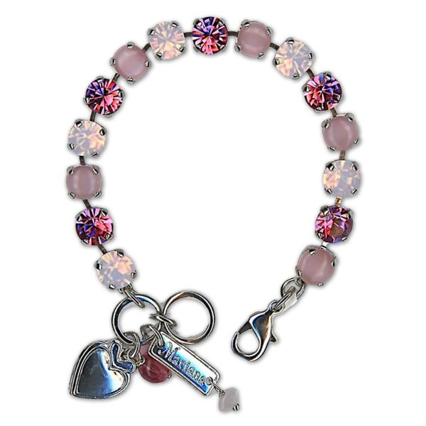 Bracelet by Mariana Woman Lovely Rose Swarovski Crystals