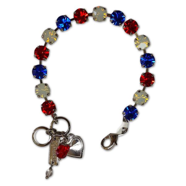 Bracelet by Mariana Woman Beautiful Siam and Sapphire Swarovski Crystals