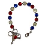 Bracelet by Mariana Woman Beautiful Siam and Sapphire Swarovski Crystals - Image 3