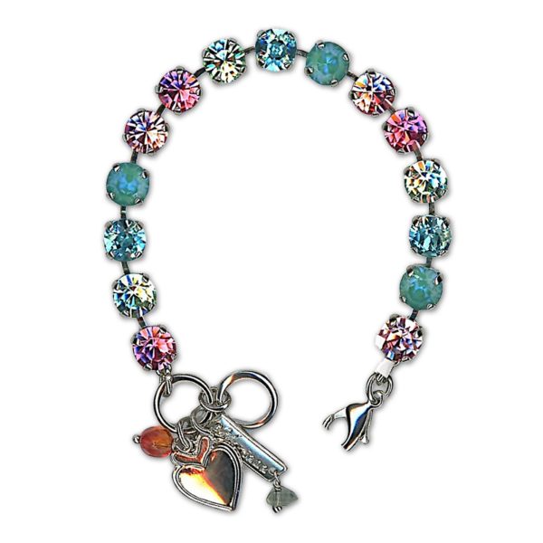 Bracelet by Mariana Woman Charming Rose and Laguna Swarovski Crystals