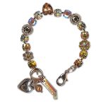 Bracelet by Mariana Woman Alluring Topaz and Aurum Swarovski Crystals - Image 2