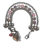 Bracelet by Mariana Woman Glamorous Rose Swarovski Crystals