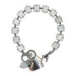 Bracelet by Mariana Woman Opulent White Opal Swarovski Crystals