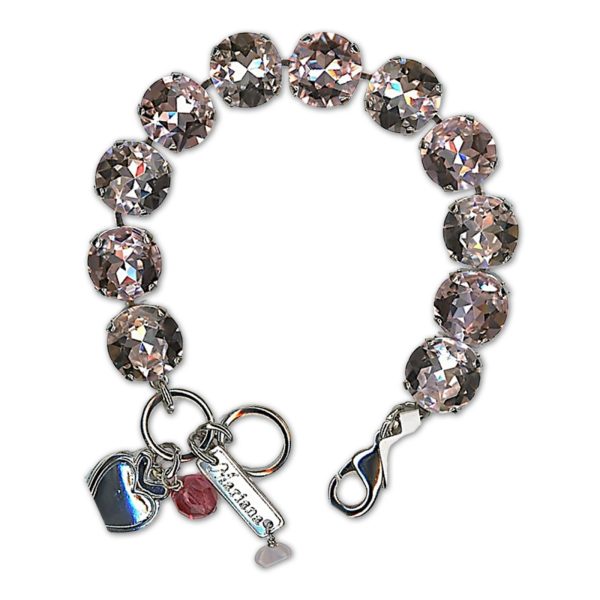 Bracelet by Mariana Woman Elegant Vintage Rose Swarovski Crystals