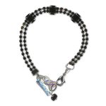 Bracelet by Mariana Woman Elegant Jet Swarovski Crystals