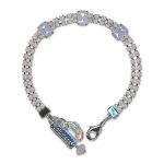 Bracelet by Mariana Woman Lovely Rose Opal Swarovski Crystals