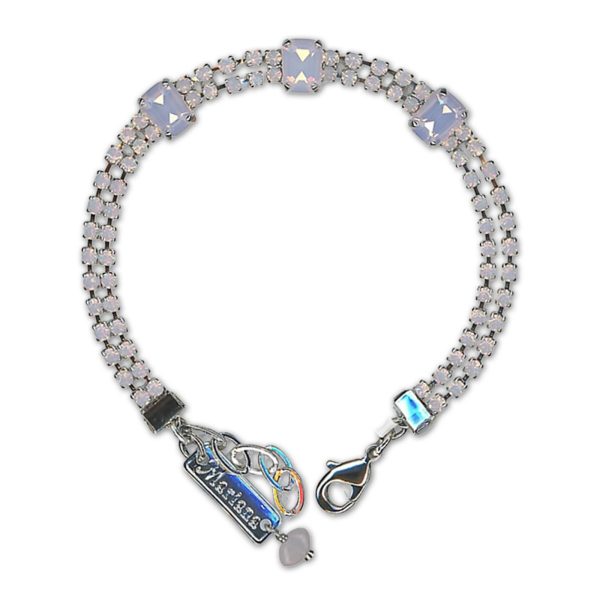 Bracelet by Mariana Woman Lovely Rose Opal Swarovski Crystals