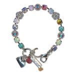 Bracelet by Mariana Woman Chic Lavender and Rose Swarovski Crystals - Image 3