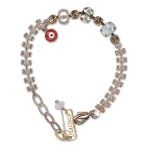 Bracelet by Mariana Woman Elegant Silk and Pearl Swarovski Crystals - Image 3