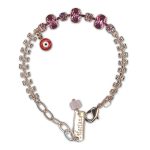 Bracelet by Mariana Woman Stunning Rose Swarovski Crystals