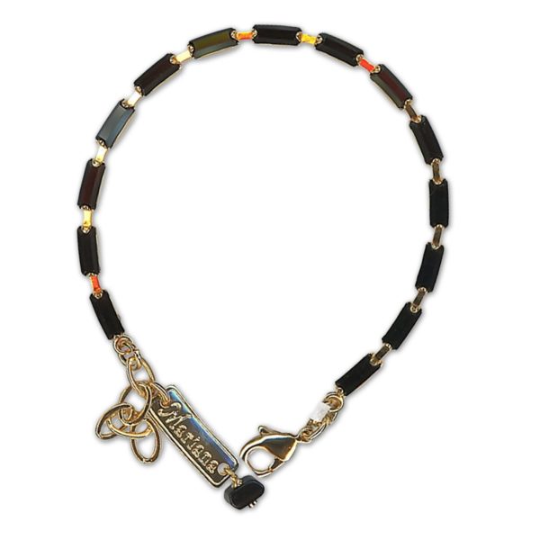 Bracelet by Mariana Woman Fab Jet Black Swarovski Crystals