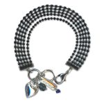 Bracelet by Mariana Woman Multi Tier Montana Blue Swarovski Crystals