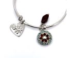 Bracelet by Mariana Woman Beautiful Red and Opal Swarovski Crystals - Image 3