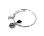 Bracelet by Mariana Woman Beautiful Red and Opal Swarovski Crystals - Image 2