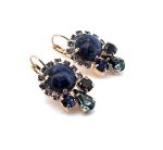 Earrings by Mariana Woman Gorgeous Montana and Sapphire Swarovski Crystals - Image 3