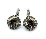 Earrings by Mariana Woman Classy Black Diamond Swarovski Crystals