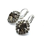 Earrings by Mariana Woman Classy Black Diamond Swarovski Crystals - Image 2