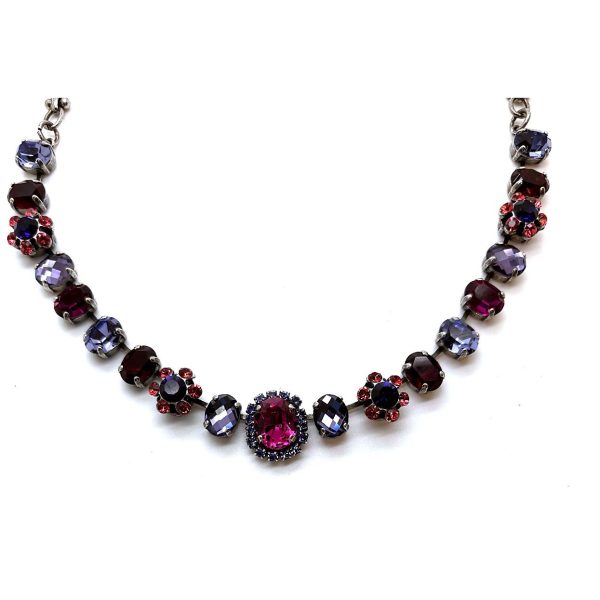 Necklace by Mariana Woman Exquisite Purple and Fuchsia Swarovski Crystals