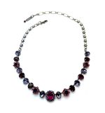 Necklace by Mariana Woman Exquisite Purple and Fuchsia Swarovski Crystals - Image 2