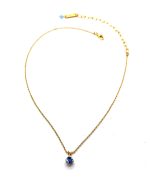 Necklace Pendant by Mariana Woman Chic Sapphire Swarovski Crystals - Image 2