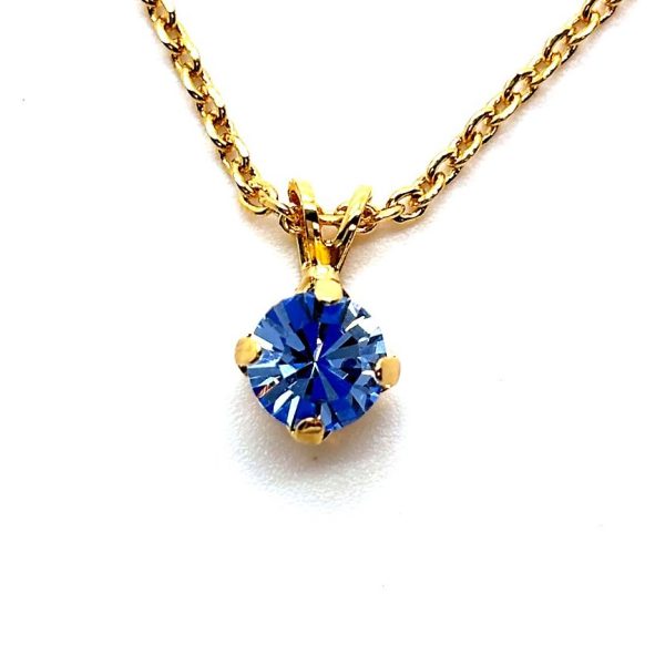 Necklace Pendant by Mariana Woman Chic Sapphire Swarovski Crystals