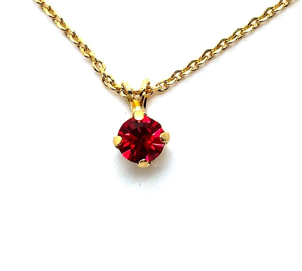 N-5435-0-227-YG (2) Necklace Pendant by Mariana Woman Stunning Siam Swarovski Crystals - Image 1