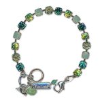 Bracelet by Mariana Woman Adorable Peridot and Zircon Swarovski Crystals - Image 2