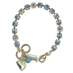Bracelet by Mariana Woman Gorgeous Sapphire and Moonlight Swarovski Crystals - Image 2