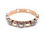 Bracelet by Mariana Woman Sleek AB and Clear Swarovski Crystals