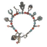 Bracelet by Mariana Woman Elegant Pearl and Turquoise Swarovski Crystals - Image 3