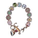 Bracelet by Mariana Woman Ethereal Rose and Peridot Swarovski Crystals - Image 2