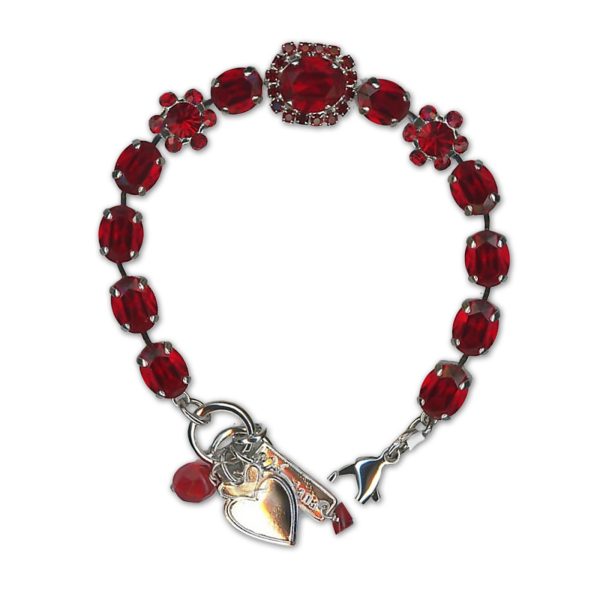 Bracelet by Mariana Woman Stunning Siam Swarovski Crystals