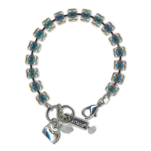 Bracelet by Mariana Woman Shimmering Aurora Boreale Swarovski Crystals