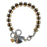 Bracelet by Mariana Woman Elegant Topaz Swarovski Crystals