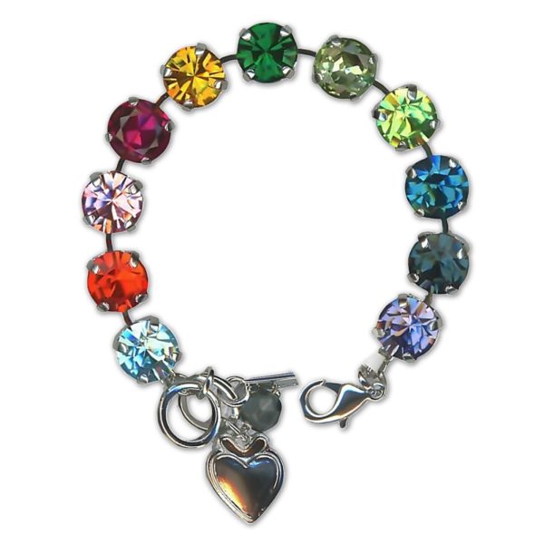 Bracelet by Mariana Woman Sassy Multi-Colored Swarovski Crystals