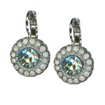 Earrings by Mariana Woman Floral Chrysolite and Opal Swarovski Crystals - Image 3