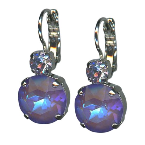 Earrings by Mariana Woman Stunning Lavender and Violet Swarovski Crystals