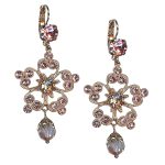 Earrings by Mariana Woman Beautiful Rose Swarovski Crystals