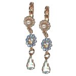 Earrings by Mariana Woman Exquisite Pearl and Silk Swarovski Crystals - Image 3